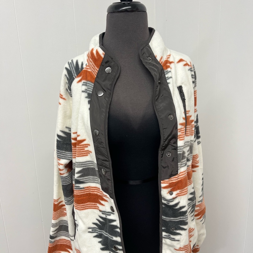 Cozy Patterned Fleece Jacket